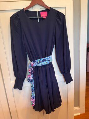 Lilly Pulitzer navy blue dress